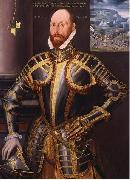 unknow artist Portrait of John Farnham, Gentleman-Pensioner to Elizabeth I of England France oil painting artist